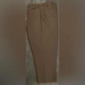 Men’s pleated front dress pants worn one time poly/rayon/spandex